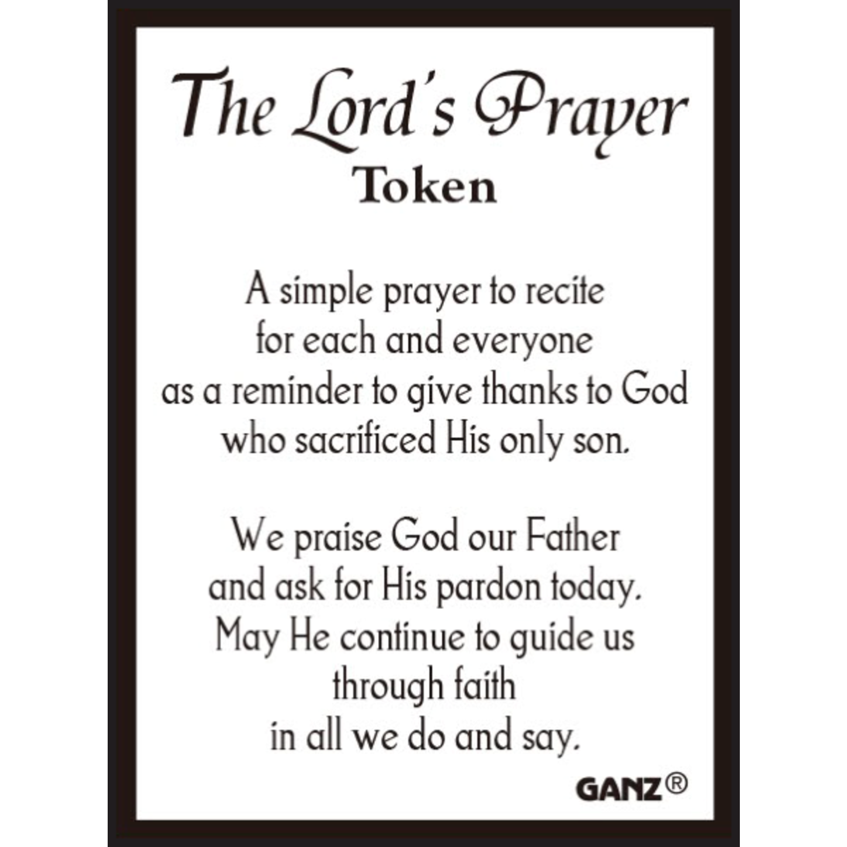 Ganz Ganz The Lord’s Prayer Charm