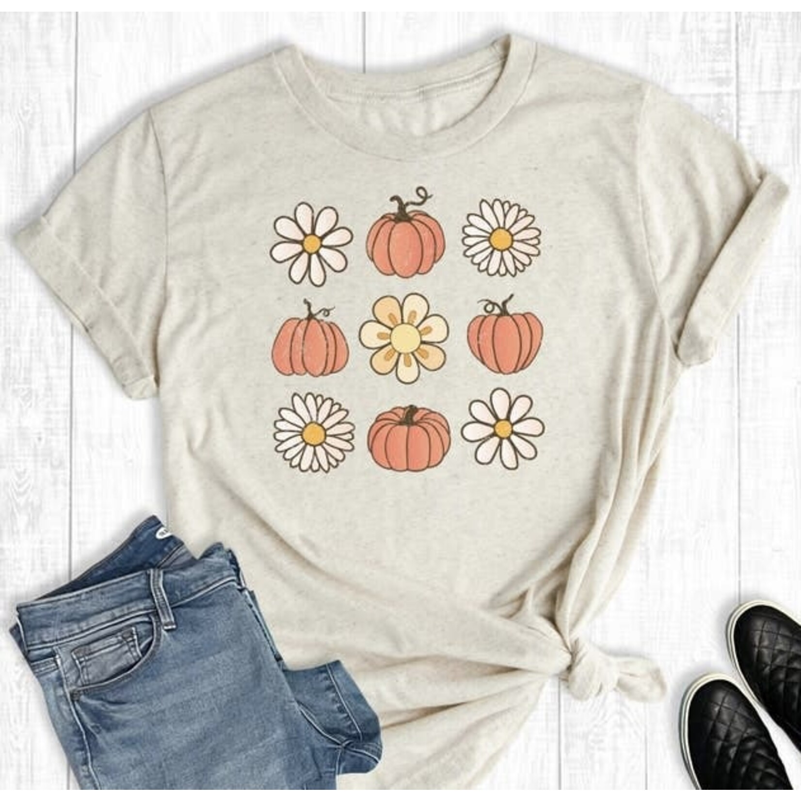 The Way Down South The Way Down South Retro Fall Pumpkin Flowers Size XS