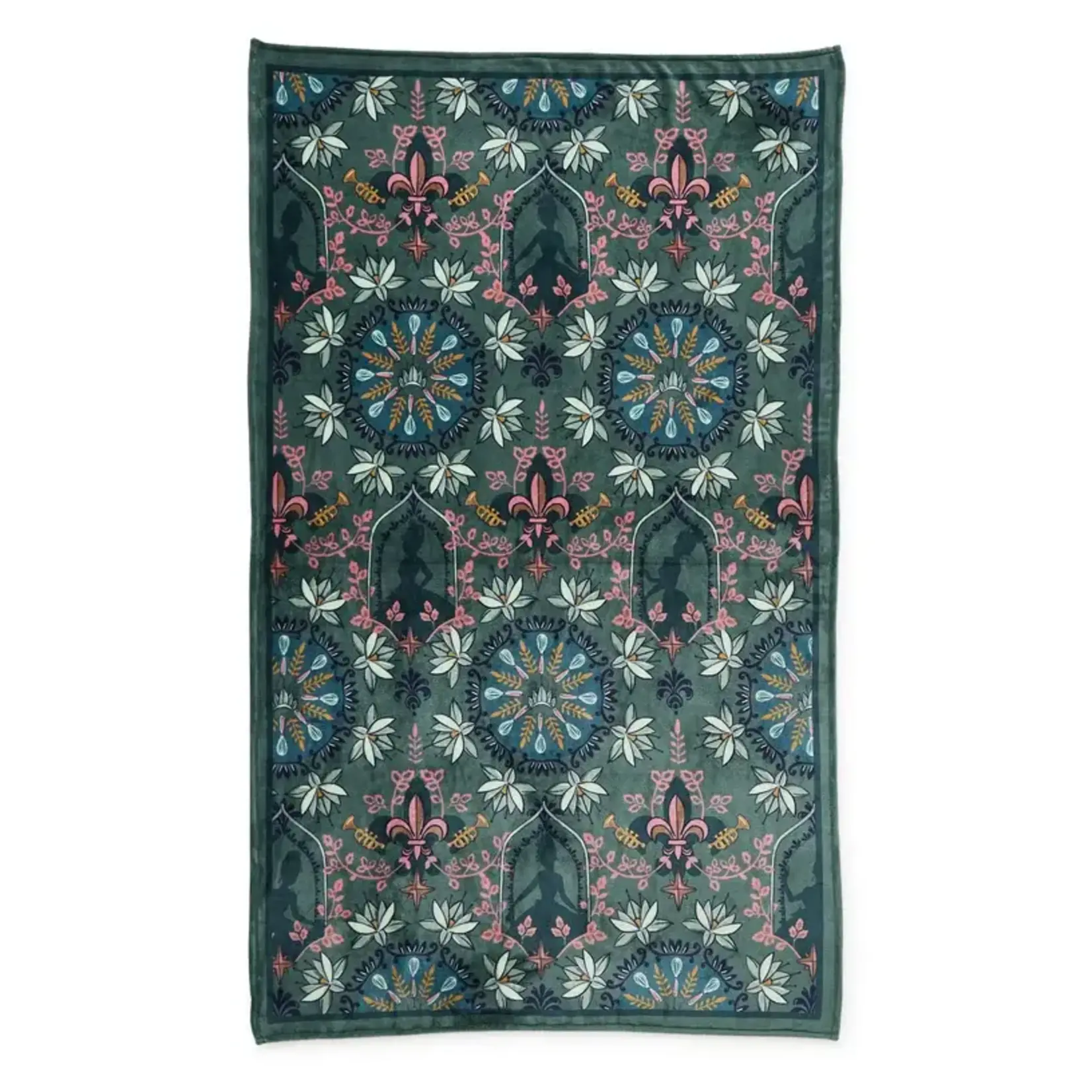 Vera Bradley Vera Bradley Disney Plush Throw Blanket Tiana Silhouette Medallion