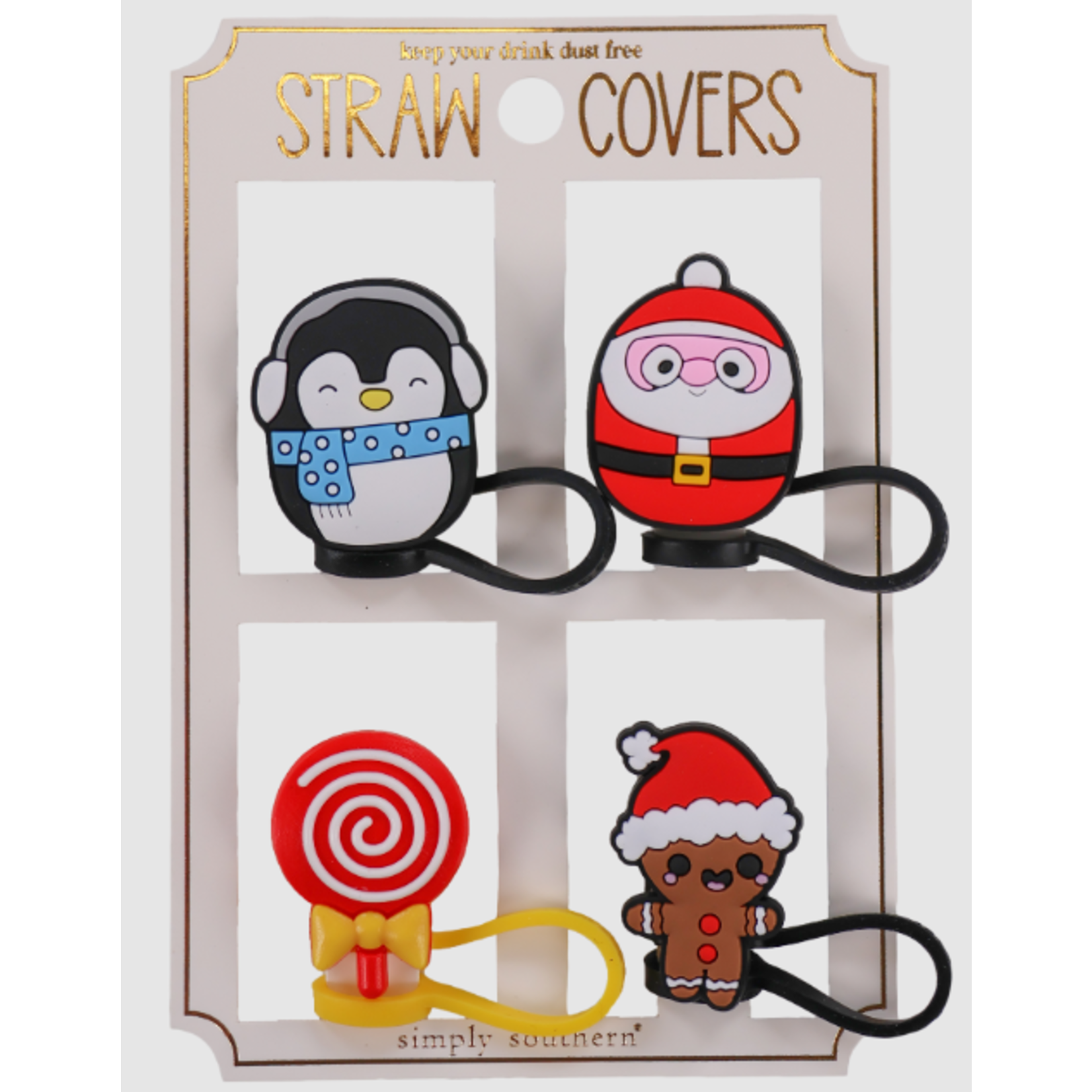 Simply Southern Simply Southern Straw Covers Penguin