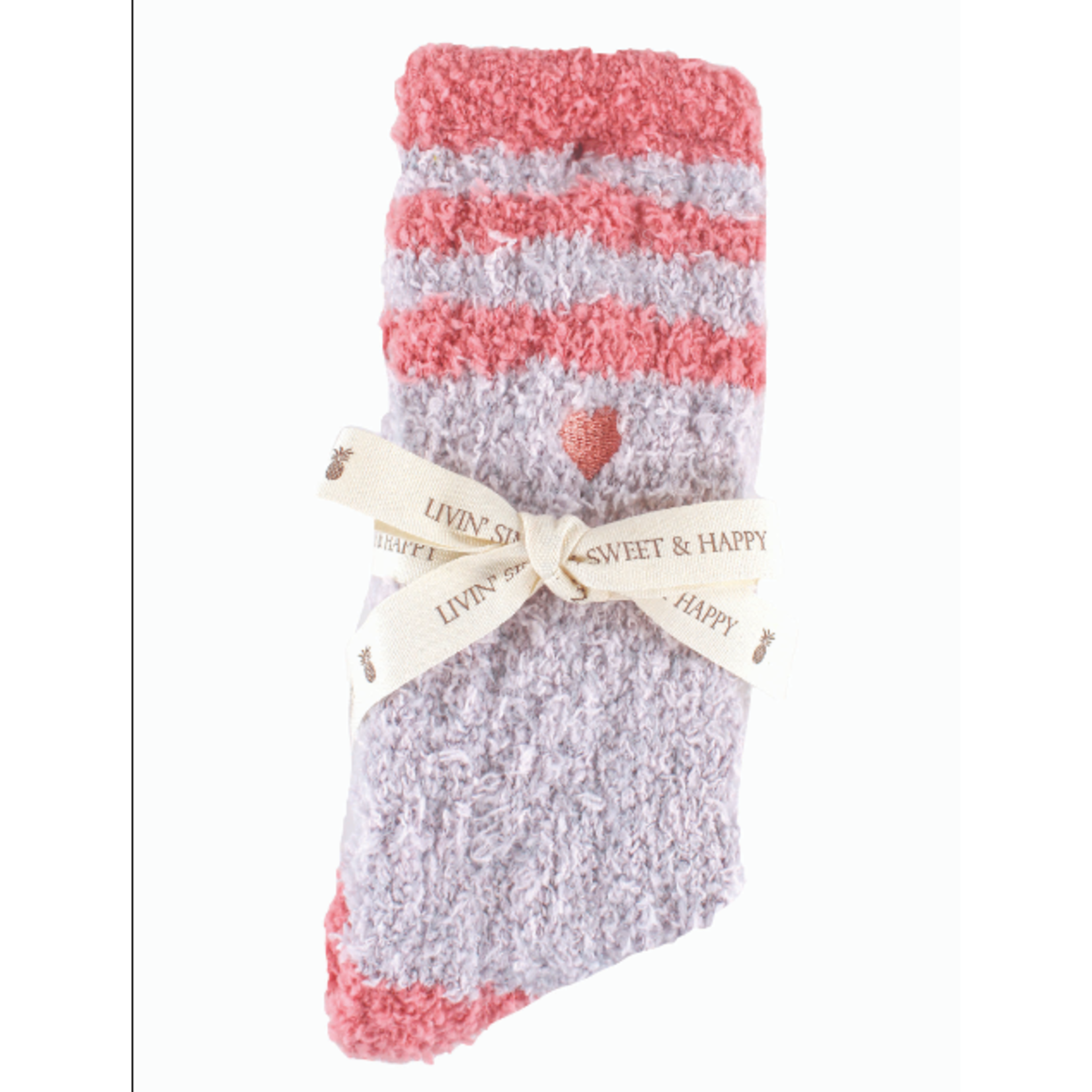Simply Southern Simply Southern Soft & Cozy Socks Stripe Grey