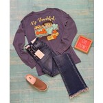 Kissed Apparel Be Thankful Vintage Truck Long Sleeve Small