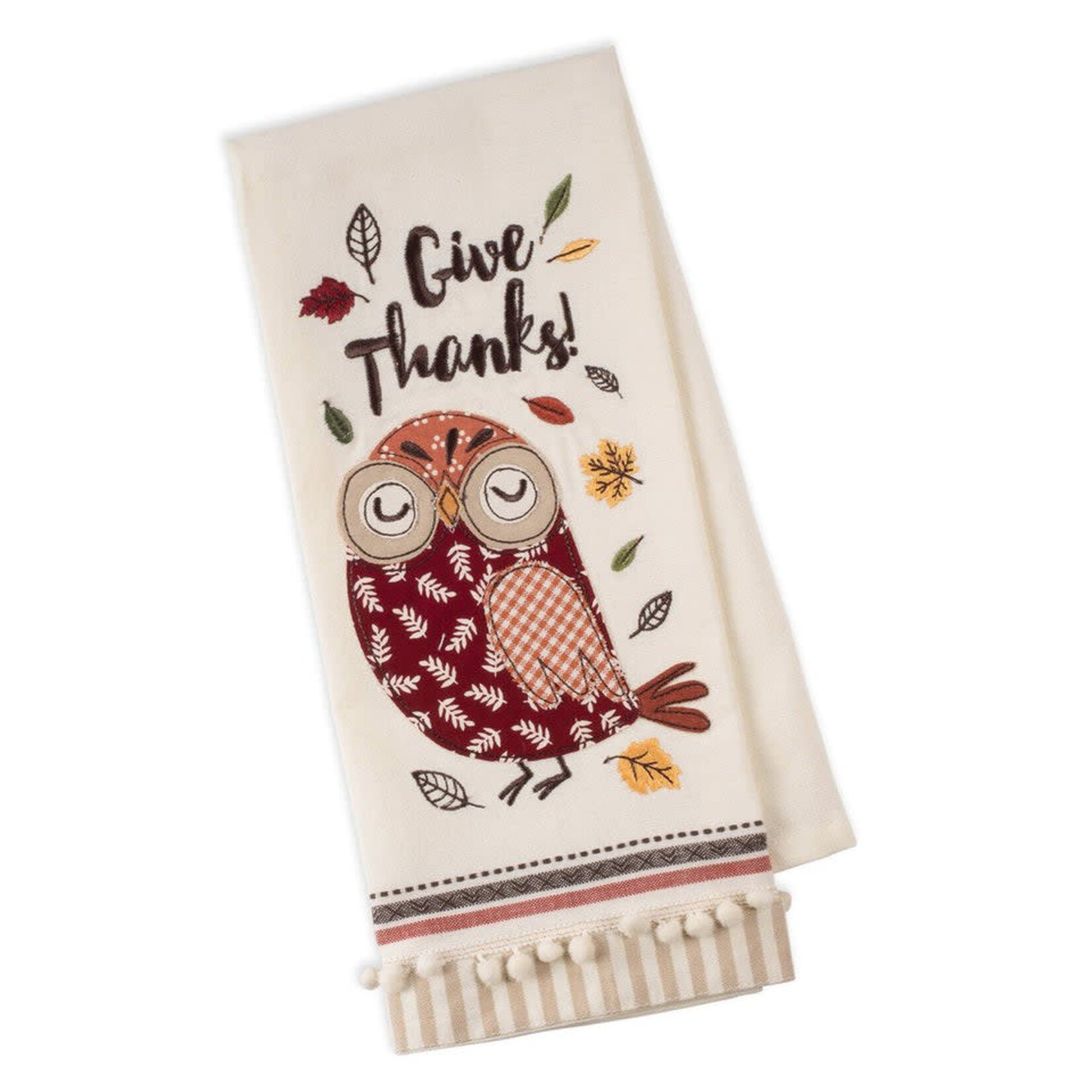 DII Give Thanks Owl Towel