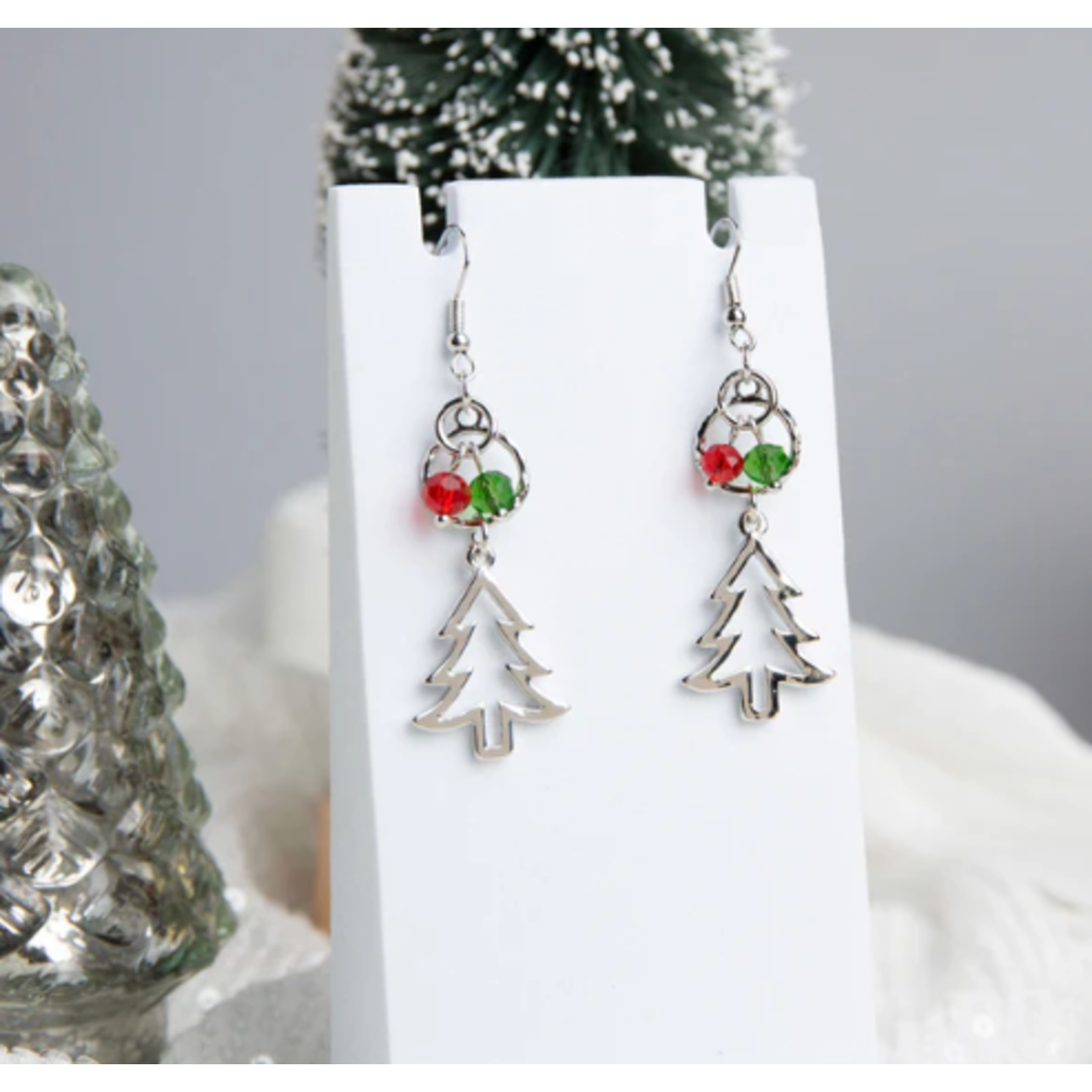 Howards Howard's Holiday Pine Tree Beaded Earrings