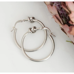 Howards Howard's Silver Knotted Hoop Earrings