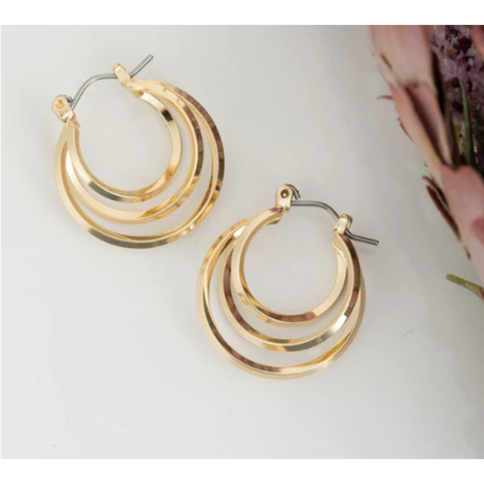 Howards Howard's Gold Multi Hoop Earrings