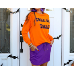 Jess Lea Jess Lea Trick or Treat Sweatshirt Orange