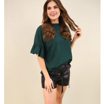 Jess Lea Jess Lea Rebecca Ruffle Sleeve Top Green