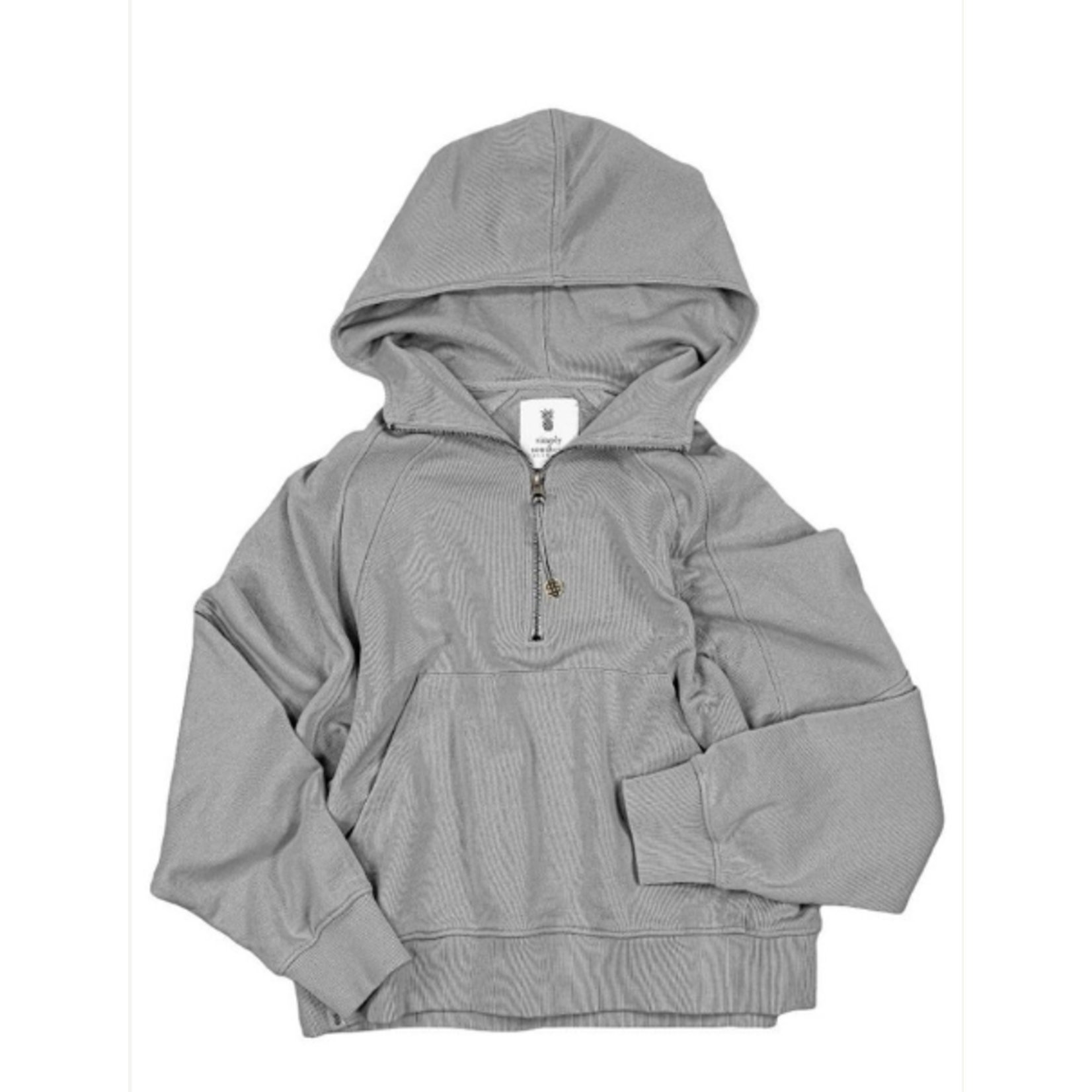 Simply Southern Simply Southern Hooded Pullover Scuba Heather Grey