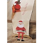 Mudpie Mudpie Christmas Dangle Leg Runner Santa