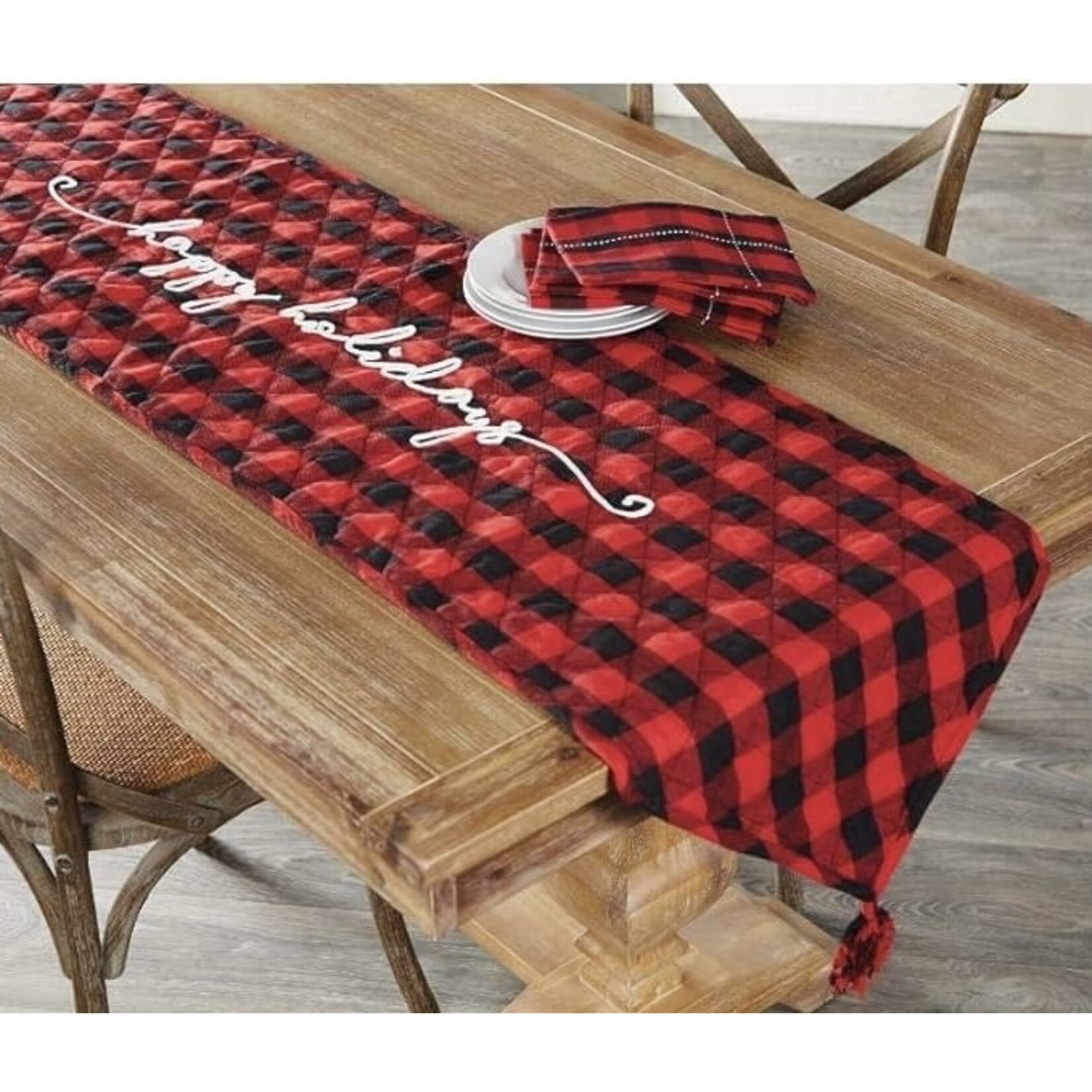 Mudpie Mudpie Buffalo Check Table Runner