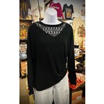 Sew in Love Sew In Love Long Sleeve Ribbed Top Black