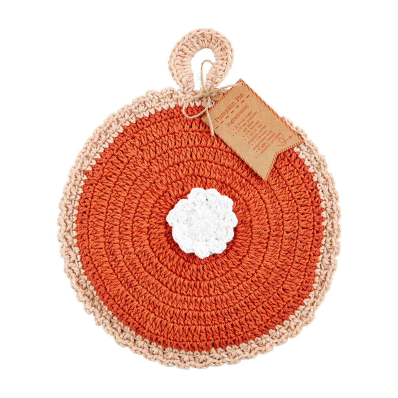 Mudpie Mudpie Pumpkin Pie Crochet Pot Holder