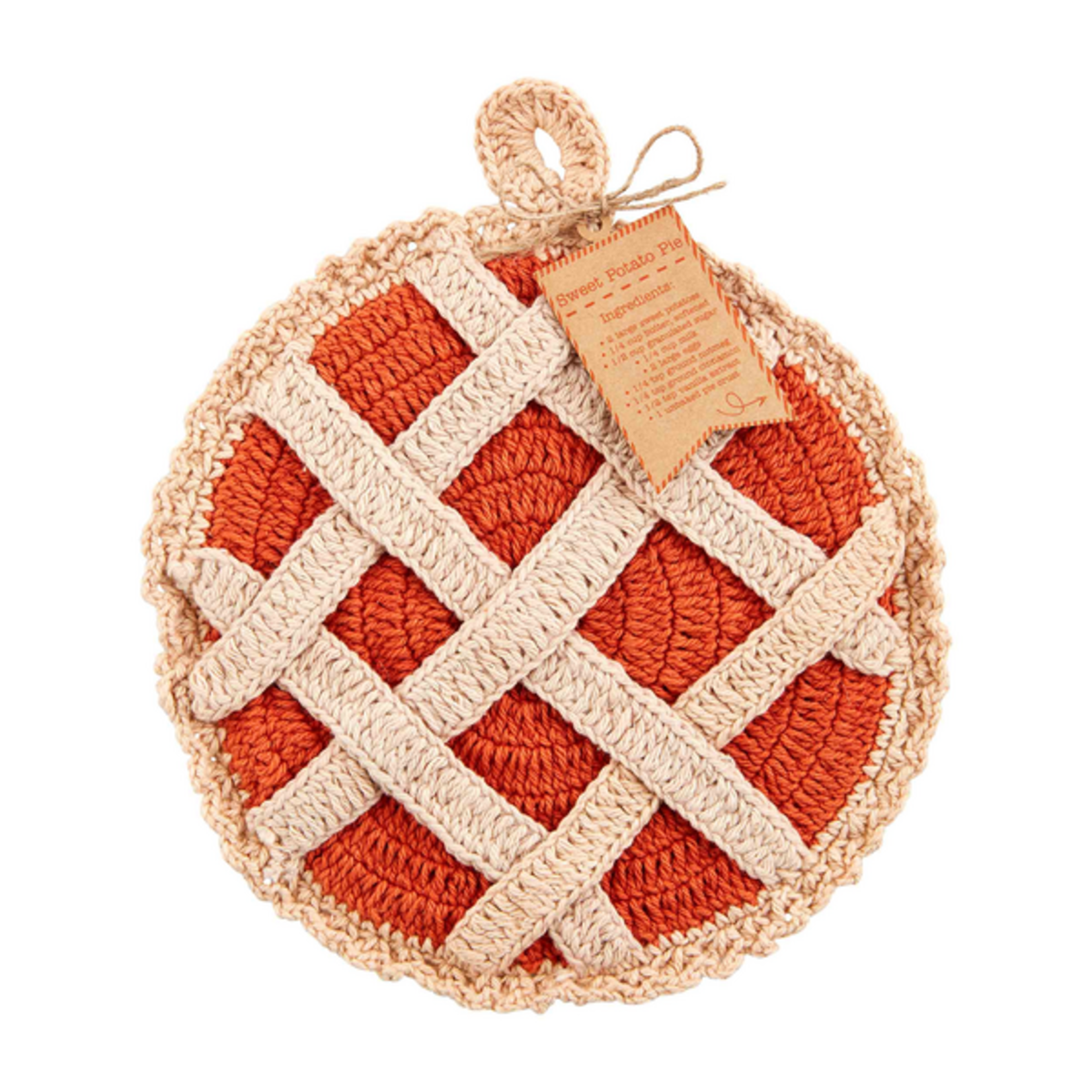 Mudpie Mudpie Sweet Potato Pie Crochet Pot Holder