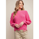 Kori Kori America Drop Shoulder Knitted Sweater Pink