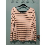 Lovely Melody Striped Open Back Lace Top