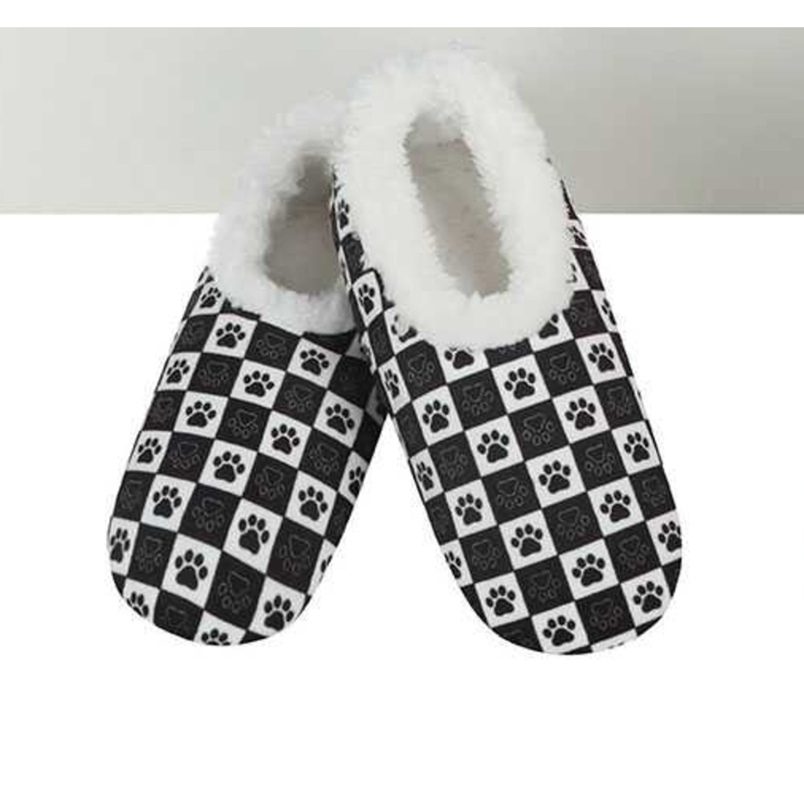 Snoozies Snoozies Checkered Paw Slippers