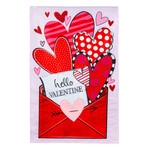 Evergreen Sending Love Valentine’s Day Applique’ Flag