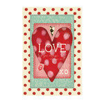 Evergreen Vintage Valentine Garden Flag