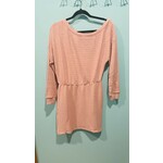 Kori Kori America Rayon Sweater Off Shoulder Mini Dress Mauve