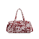 Vera Bradley Vera Bradley Large Travel Duffle Collegiate Cardinal/White Rain Garden Indiana University
