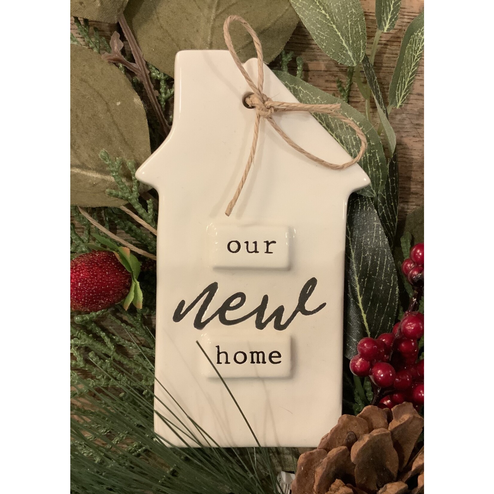 Mudpie Mudpie Stamped Our New Home Ornament