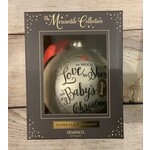 Demdaco Demdaco Blown Glass Baby’s First Christmas Ornament