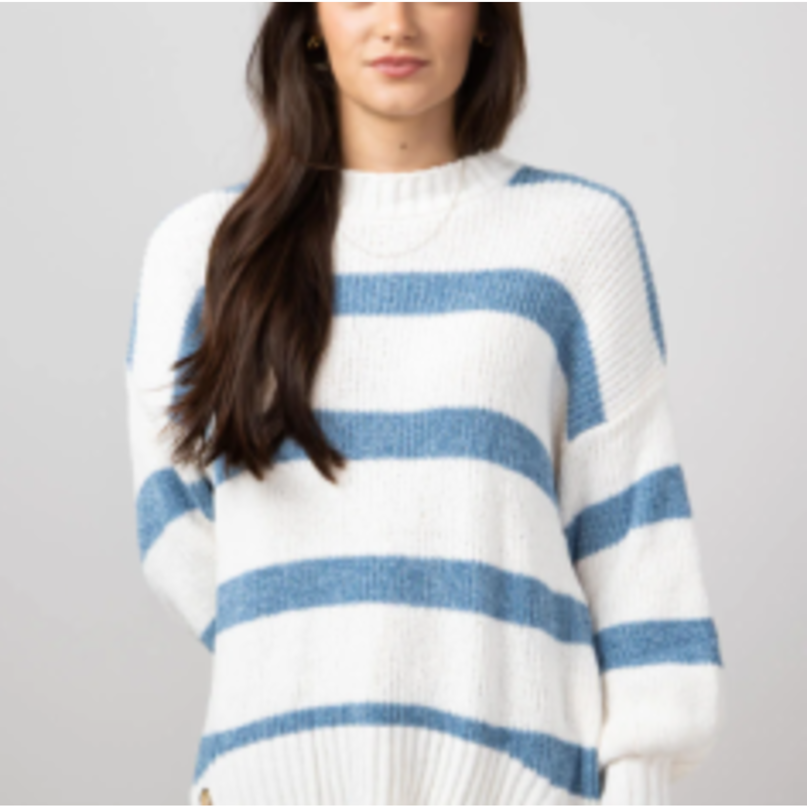 Simply Southern Simply Southern Stripe Sweater Sandy Ocean