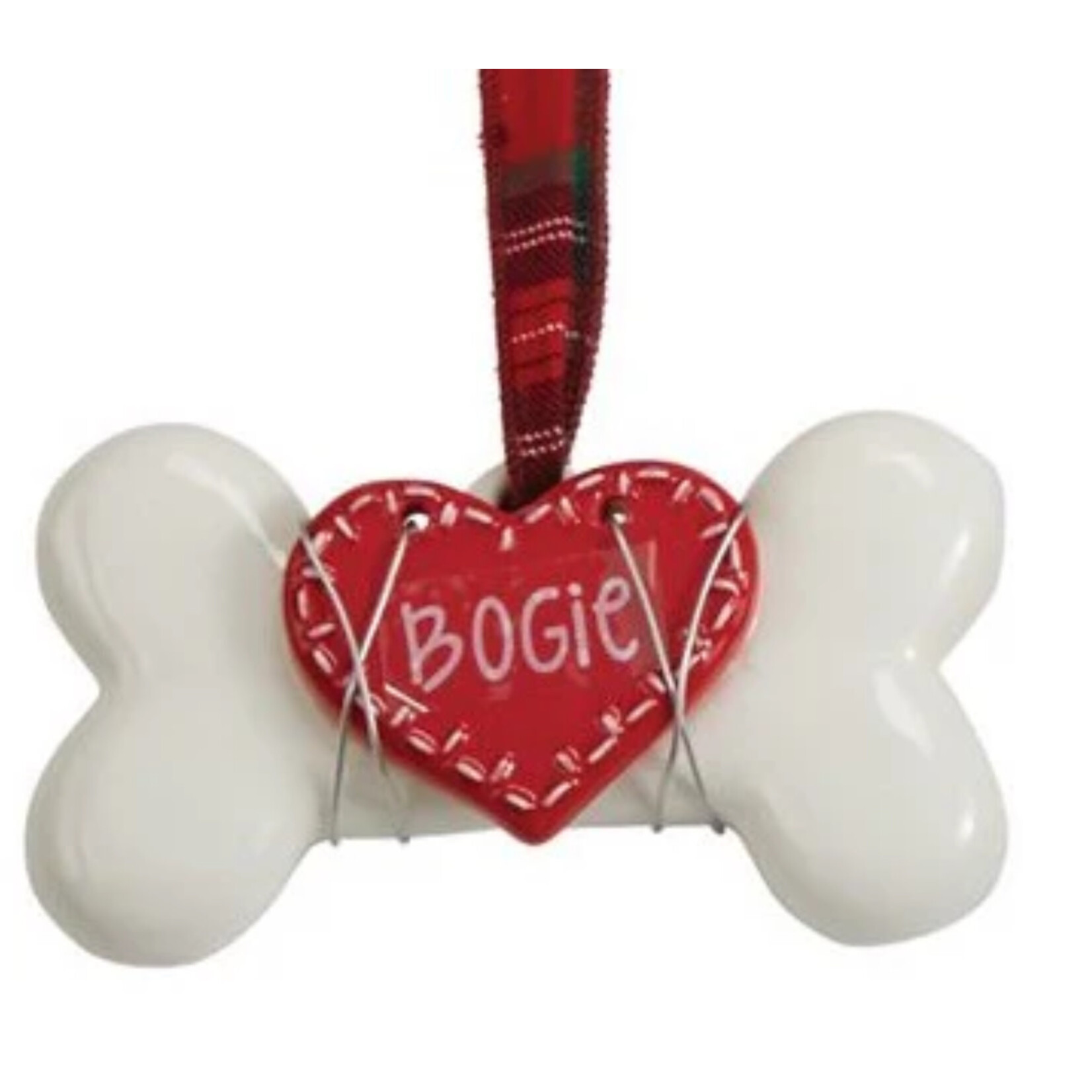Mudpie Mudpie White Bone Ornament