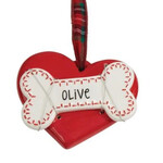 Mudpie Mudpie Pet Heart Ornament