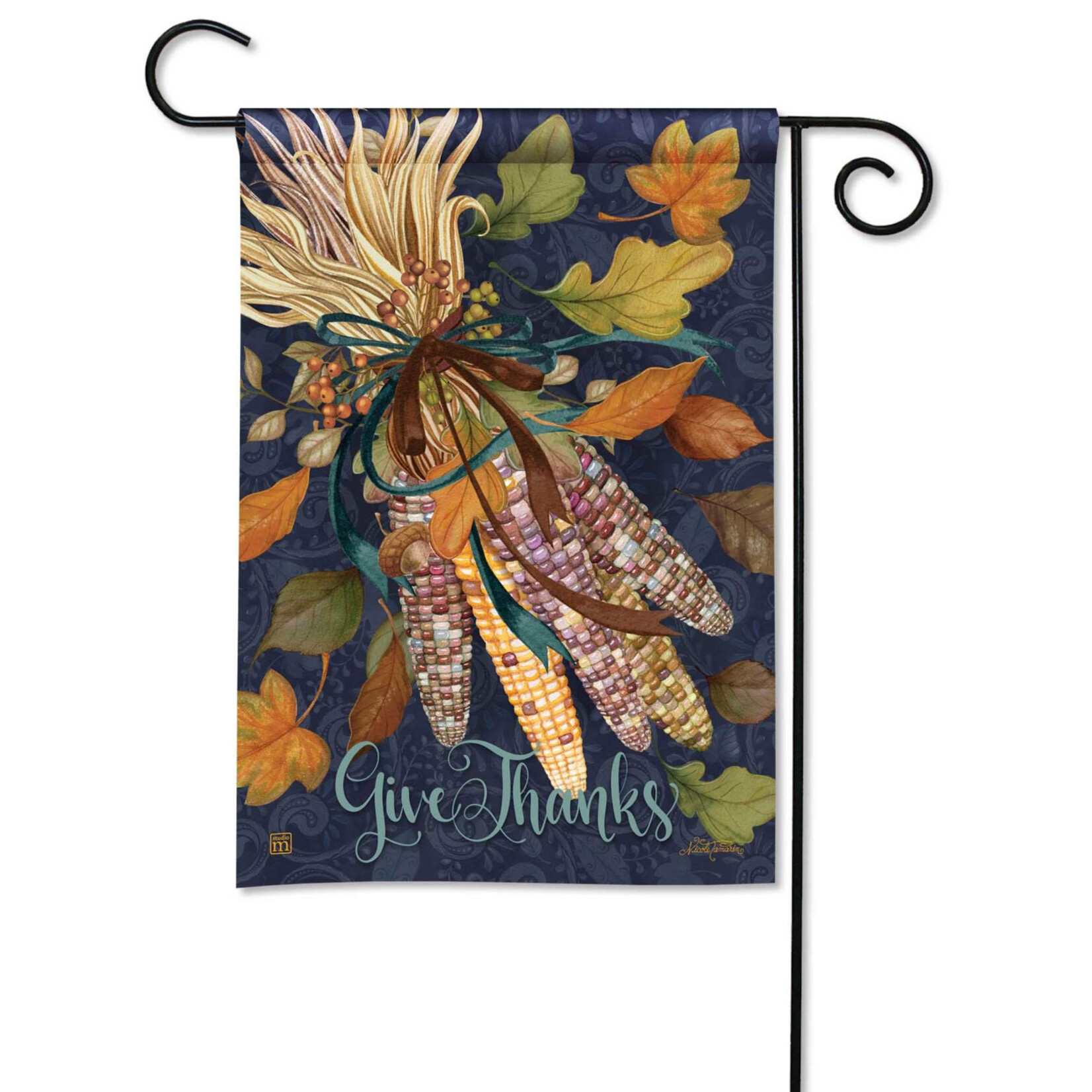 Studio M Harvest Corn Garden Flag