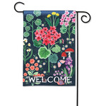 Studio M Geranium Welcome Garden Flag