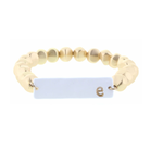 Jane Marie Jane Marie Gold Beaded Ceramic Initial Bracelet "E"