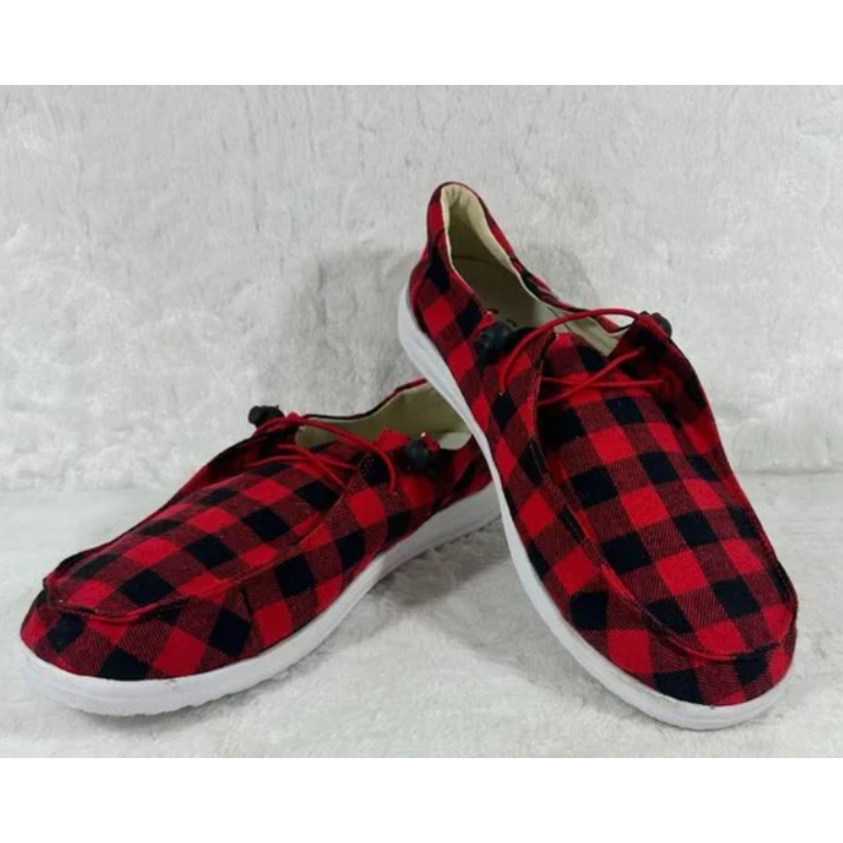 Corkys Corky's Kayak Slip On Red Plaid