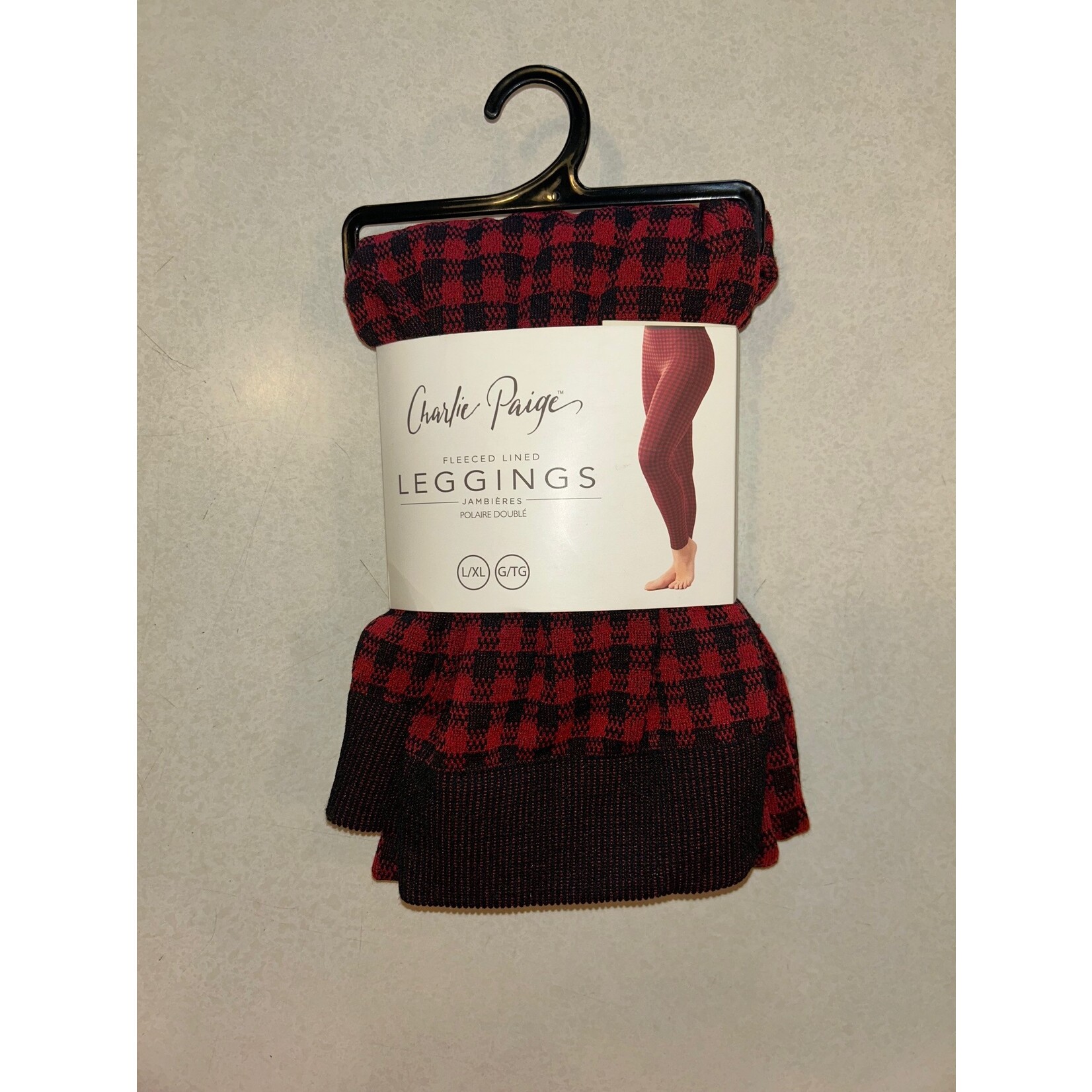 Charlie Paige Essential Fleece Lined Leggings In Nylon Spandex by Charlie Paige L/XL