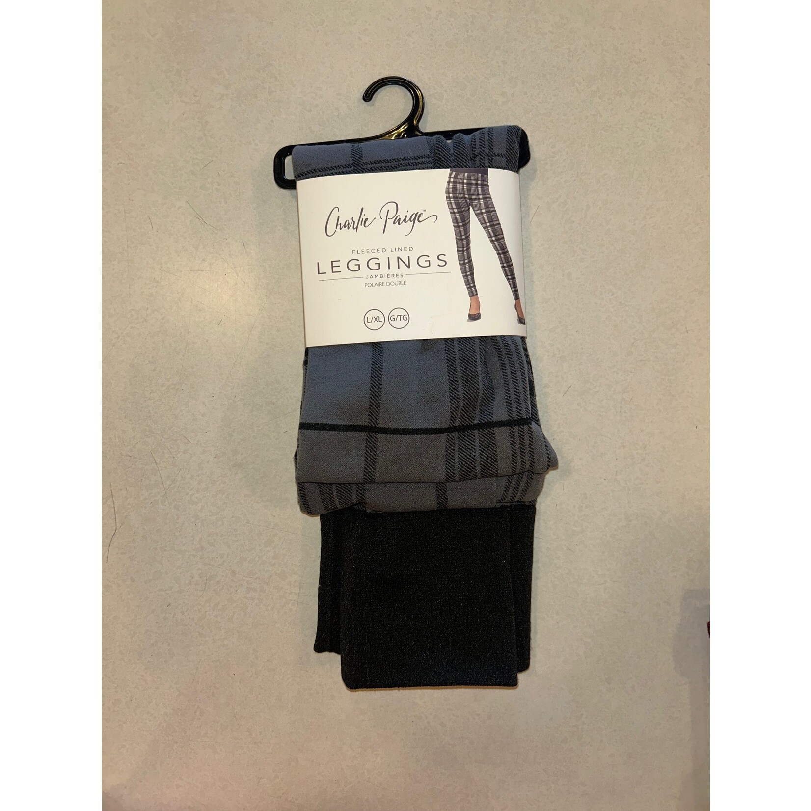 Charlie Paige Essential Fleece Lined Leggings In Nylon Spandex by Charlie Paige L/XL