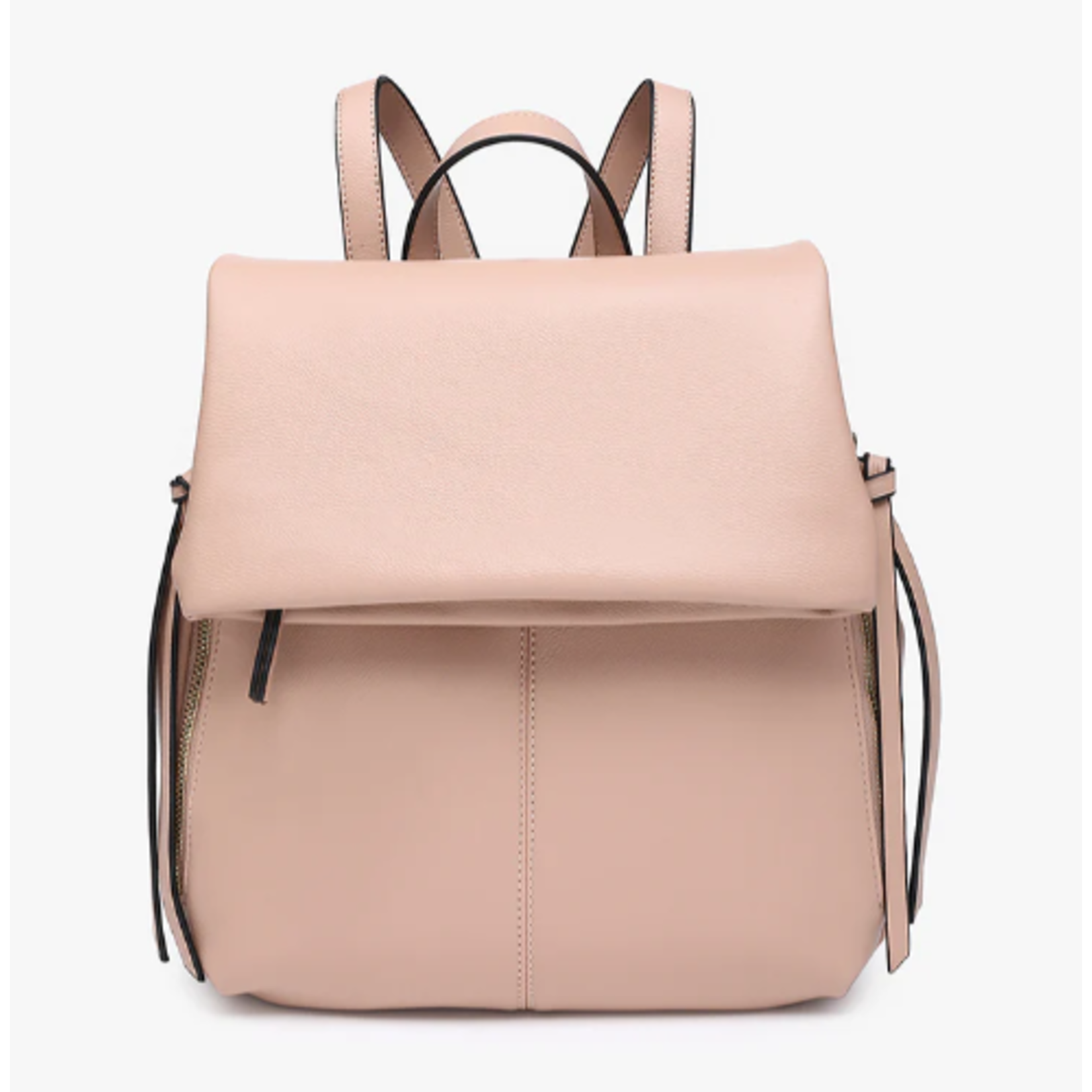 Jen & Co Jen & Co Adley Foldover Backpack Mauve M2468