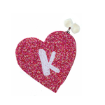 Jane Marie Jane Marie Red & Pink Multi Bead Zipper Coin Purse "K"