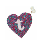 Jane Marie Jane Marie Teal & Red Multi Bead Zipper Coin Purse "T"