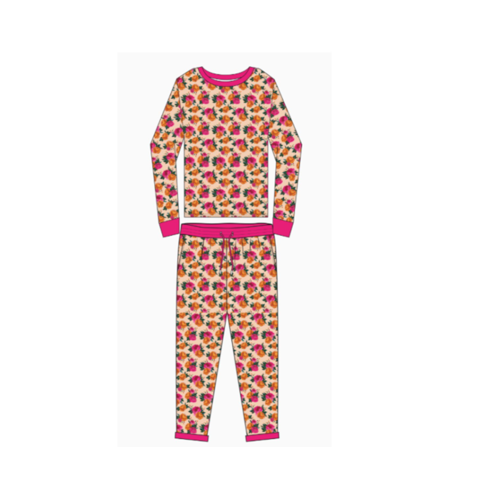 Jane Marie Jane Marie Kids Pretty in Pink Pajama Set