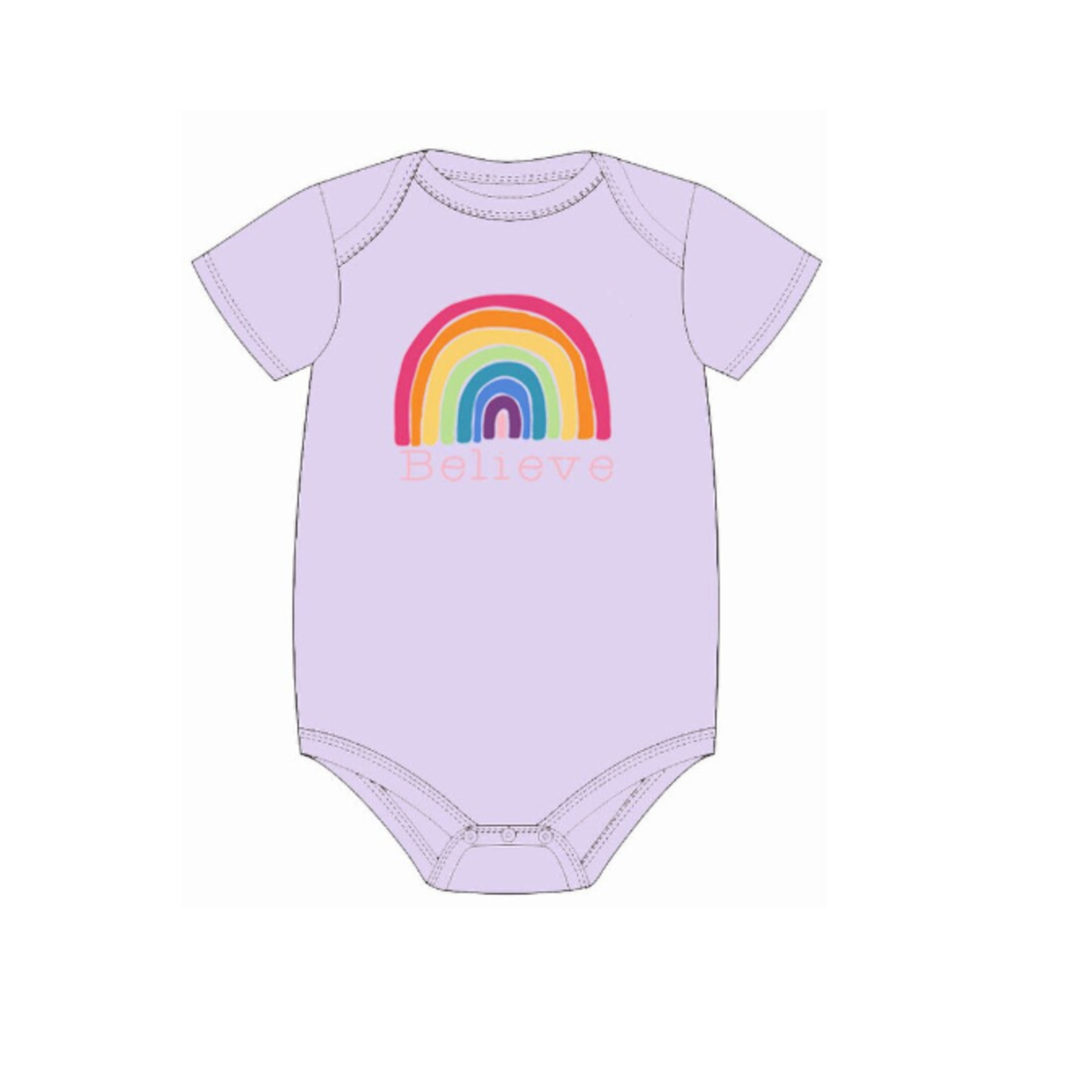 Jane Marie Jane Marie Kids Believe Rainbow Onesie