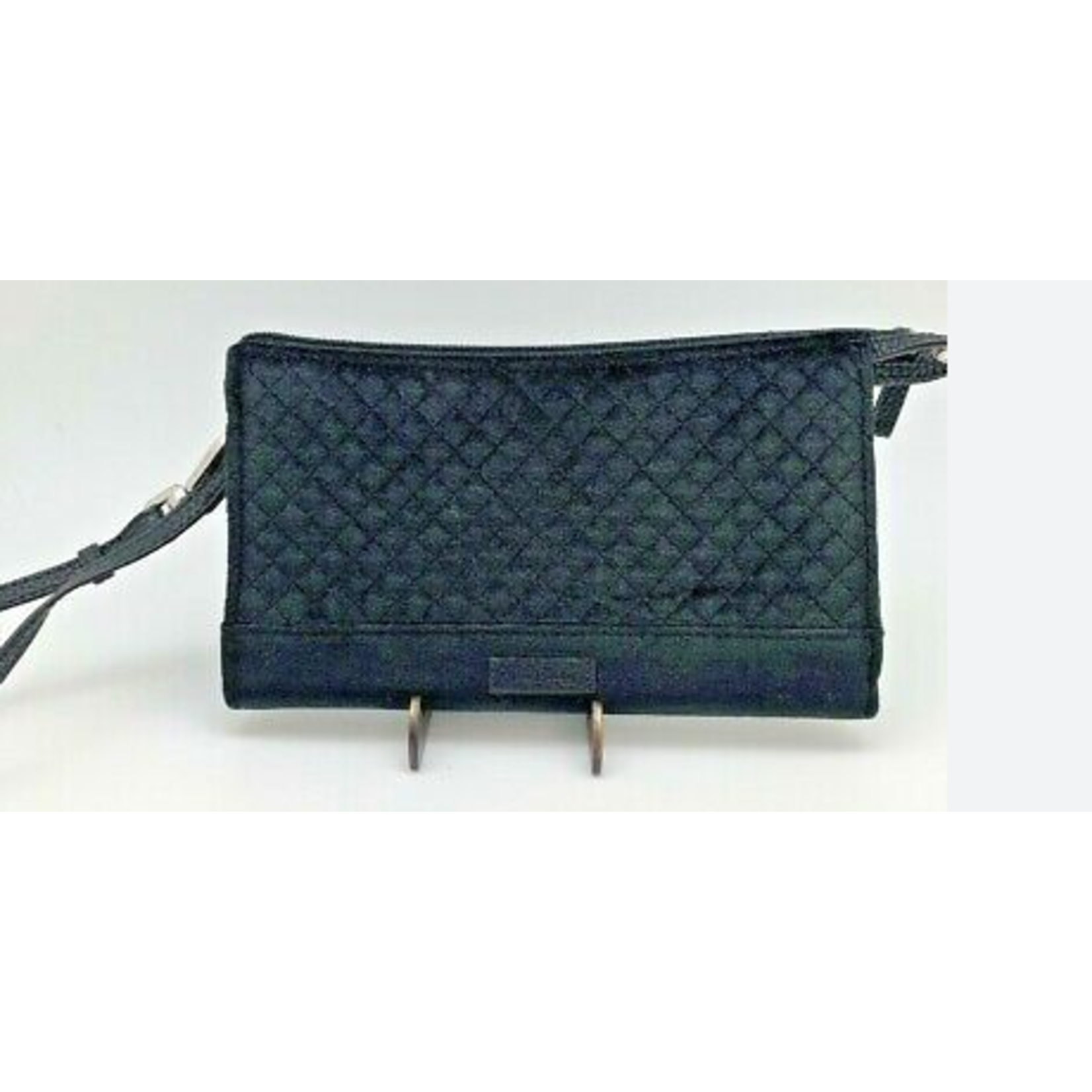 Vera Bradley Vera Bradley Velvet Iconic RFID Slim Wristlet in Black