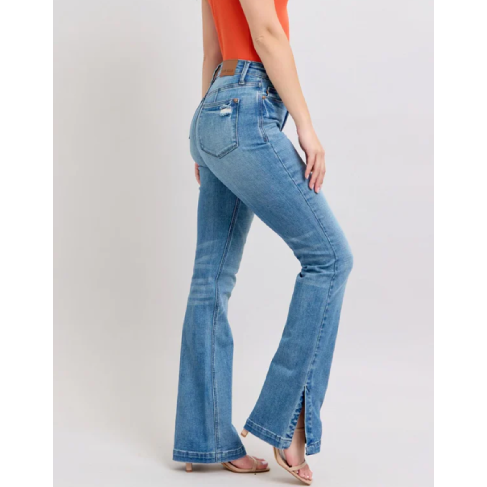 Judy Blue Judy Blue HW TC Vintage Wash Side Slit Slim Boot 88930