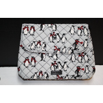 Vera Bradley Vera Bradley Brush & Cosmetic Case Playful Penguins Gray