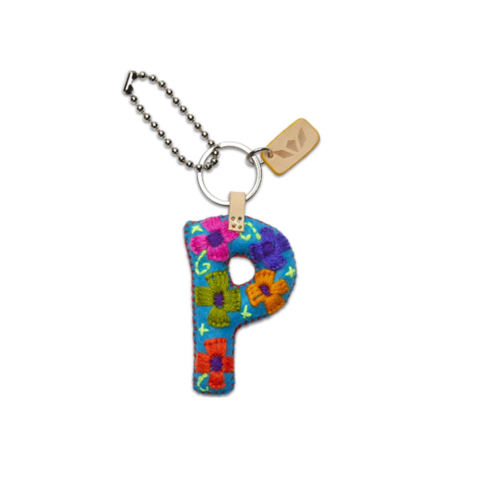 Consuela Consuela Felt Charm "P" Blue