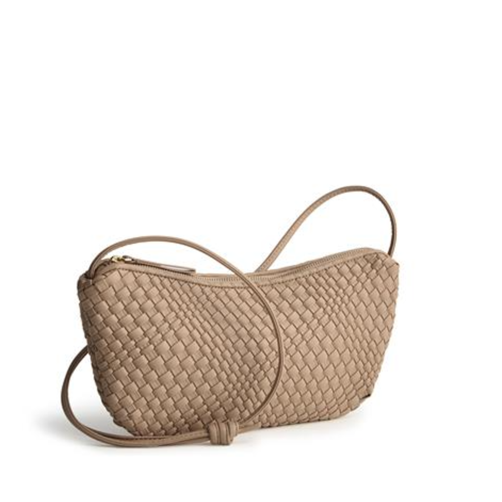 Vera Bradley Vera Bradley Springbrook Sling Crossbody Woven Faux Leather Warm Taupe