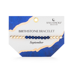 Soul Stacks Soul Stacks Birthstone Bracelet September
