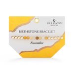 Soul Stacks Soul Stacks Birthstone Bracelet November