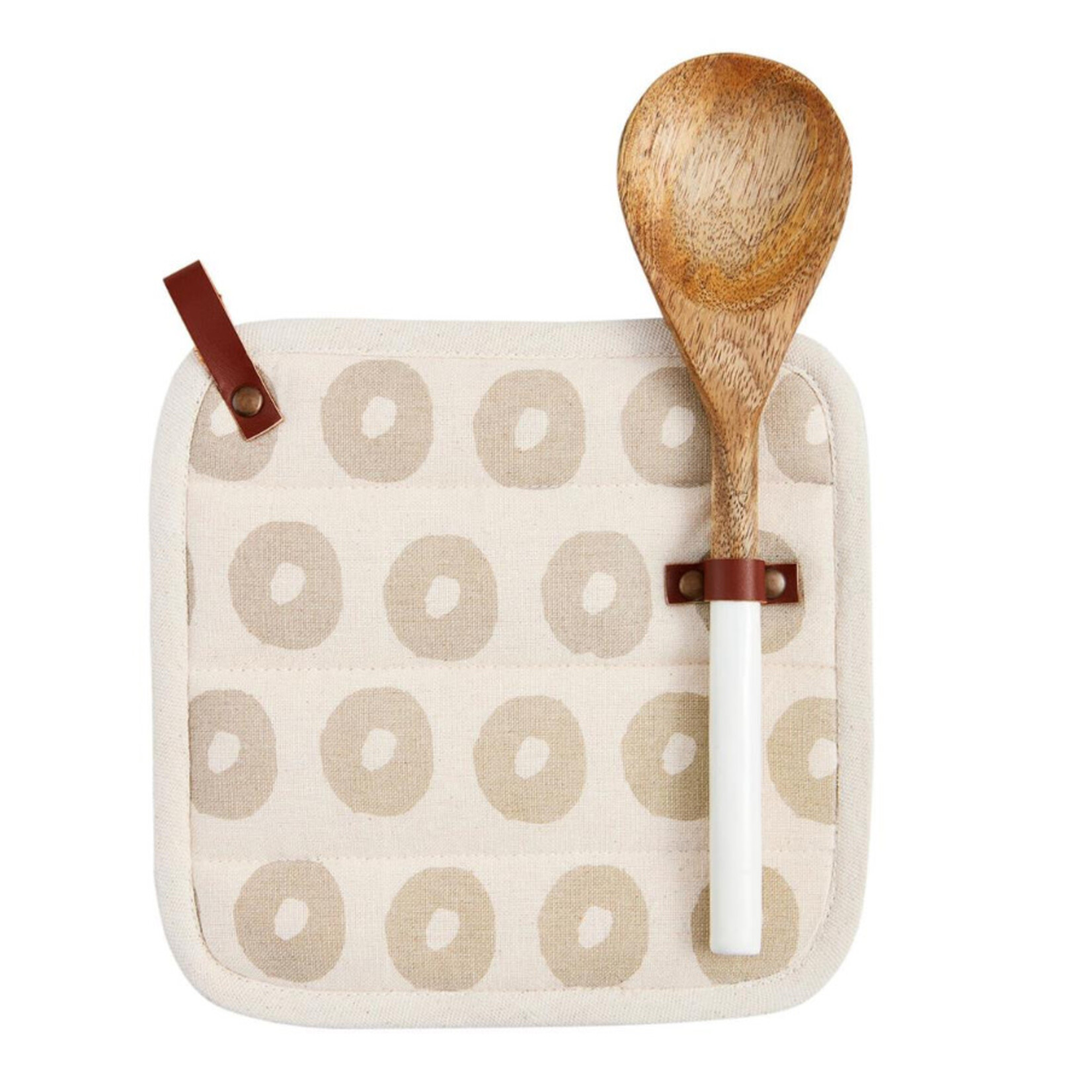 Mudpie Mudpie Natural Pot Holder Spoon Set