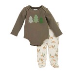 Mudpie Mudpie Deer Crawler & Pant Set